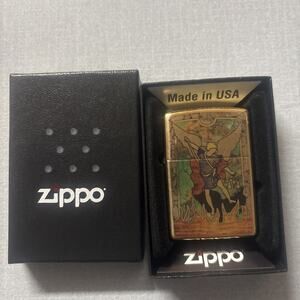 Zippo Saint Michael the Archangel, Fusion Lighter, High Polish Brass NEW IN BOX